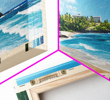 Load image into Gallery viewer, Crane Beach, Barbados Panoramic Beach Print, Vacation Gift, Barbados Wall Art, Beach Painting, Beach Decor, Beach Painting