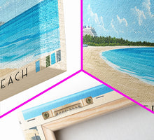 Load image into Gallery viewer, Cruise Center Beach, Turks and Caicos Panoramic Print, Vacation Gift, Turks and Caicos Wall Art, Beach Painting, Beach Decor, Beach Or Lakehouse Art