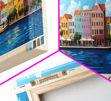 Load image into Gallery viewer, Curacao, Curacao Panoramic Print, Vacation Gift, Curacao Wall Art, Beach Painting, Beach Decor, Beach Or Lakehouse Art