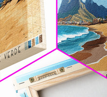 Load image into Gallery viewer, Curralinho Beach, Cape Verde, Senegal Panoramic Beach Print, Vacation Gift, Senegal Wall Art, Beach Painting, Beach Decor, Beach Painting