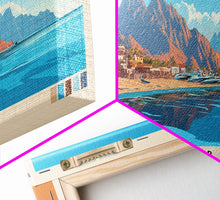 Load image into Gallery viewer, Dahab, Egypt Panoramic Print, Vacation Gift, Egypt Wall Art, Vacation Wall Art, Vacatation Memories, Beach Decor, Beach Or Lakehouse Art