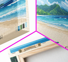 Load image into Gallery viewer, Devil’s Beach, Fiji Panoramic Print, Vacation Gift, Fiji Wall Art, Beach Painting, Beach Decor, Beach Or Lakehouse Art