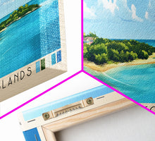 Load image into Gallery viewer, Elbow Cay, Abaco Islands, Bahamas Panoramic Print, Vacation Gift, Bahamas Wall Art, Beach Painting, Beach Decor, Beach Or Lakehouse Art