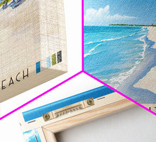 Load image into Gallery viewer, English Point Beach, Turks and Caicos Panoramic Beach Print, Vacation Gift, Turks and Caicos Wall Art, Framed Canvas Print, Framed Beach Painting
