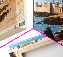 Load image into Gallery viewer, Essaouira, Morocco Panoramic Print, Vacation Gift, Morocco Wall Art, Vacation Wall Art, Vacatation Memories, Beach Decor, Beach Or Lakehouse Art