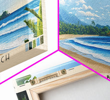 Carregar imagem no visualizador da galeria, Flamingo Beach, Costa Rica Panoramic Beach Print, Vacation Gift, Costa Rica Wall Art, Framed Canvas Print, Framed Beach Painting