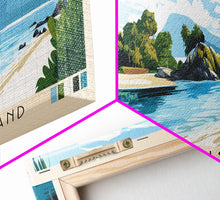 Carregar imagem no visualizador da galeria, Genovesa Island, Ecuador Panoramic Print, Vacation Gift, Ecuador Wall Art, Beach Painting, Beach Decor, Large Wall Art, Wood Frame Art