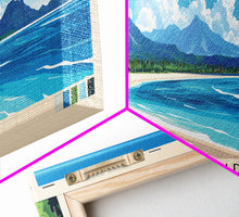 Load image into Gallery viewer, Gili Air, Indonesia Panoramic Beach Print, Vacation Gift, Indonesia Wall Art, Framed Canvas Print, Framed Beach Painting