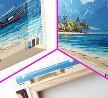 Carregar imagem no visualizador da galeria, Gili Islands, Indonesia Panoramic Print, Vacation Gift, Indonesia Wall Art, Beach Painting, Beach Decor, Beach Or Lakehouse Art