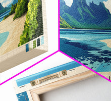 Load image into Gallery viewer, Tikehau, French Polynesia Panoramic Print, Vacation Gift, French Polynesia Wall Art, Beach Painting, Beach Decor, Large Wall Art, Wood Frame Art