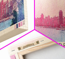 Load image into Gallery viewer, Alexandria, Egypt Watercolor Beach Print, Vacation Gift, Egypt Wall Art, Beach Painting, Beach Decor, Beach Painting