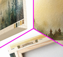 Load image into Gallery viewer, Bali, Indonesia Watercolor Print, Vacation Gift, Indonesia Wall Art, Beach Painting, Beach Decor, Large Wall Art, Wood Frame Art