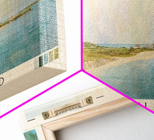 Load image into Gallery viewer, Block Island, Rhode Island,United States Watercolor Print, Vacation Gift, Rhode Island,United States Wall Art, Beach Painting, Beach Decor, Large Wall Art, Wood Frame Art