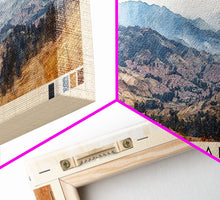 Carregar imagem no visualizador da galeria, Capurgana, Colombia Watercolor Beach Print, Vacation Gift, Colombia Wall Art, Framed Canvas Print, Framed Beach Painting