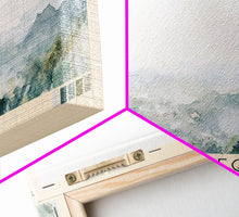 Load image into Gallery viewer, Costalegre, Mexico Watercolor Print, Vacation Gift, Mexico Wall Art, Beach Painting, Beach Decor, Large Wall Art, Wood Frame Art