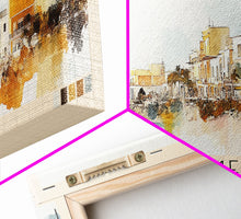 Load image into Gallery viewer, Cozumel, Mexico Watercolor Print, Vacation Gift, Mexico Wall Art, Beach Painting, Beach Decor, Large Wall Art, Wood Frame Art