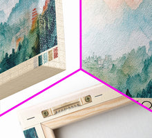 Load image into Gallery viewer, Dongtou, China Watercolor Print, Vacation Gift, China Wall Art, Beach Painting, Beach Decor, Large Wall Art, Wood Frame Art