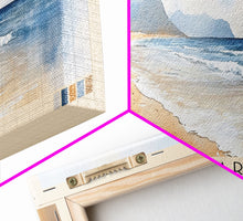 Load image into Gallery viewer, Falassarna, Greece Watercolor Beach Print, Vacation Gift, Greece Wall Art, Beach Painting, Beach Decor, Beach Painting