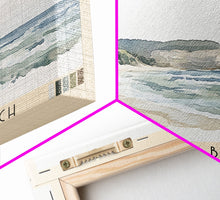 Load image into Gallery viewer, Flaherty Beach, Australia Watercolor Print, Vacation Gift, Australia Wall Art, Beach Painting, Beach Decor, Large Wall Art, Wood Frame Art