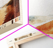 Load image into Gallery viewer, Whitstable beach, United Kingdom Watercolor Beach Print, Vacation Gift, United Kingdom Wall Art, Beach Painting, Beach Decor, Beach Painting