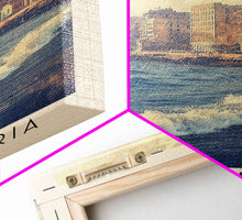 Load image into Gallery viewer, Alexandria, Egypt Watercolor Beach Print, Vacation Gift, Egypt Wall Art, Beach Painting, Beach Decor, Beach Painting