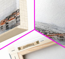 Load image into Gallery viewer, Banje, Croatia Watercolor Print, Vacation Gift, Croatia Wall Art, Beach Painting, Beach Decor, Large Wall Art, Wood Frame Art