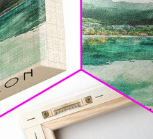 Load image into Gallery viewer, Beau Vallon, Seychelles Watercolor Beach Print, Vacation Gift, Seychelles Wall Art, Beach Painting, Beach Decor, Beach Painting