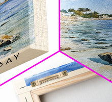 Load image into Gallery viewer, Bloody Bay, Jamaica Watercolor Beach Print, Vacation Gift, Jamaica Wall Art, Framed Canvas Print, Framed Beach Painting