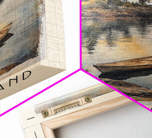 Load image into Gallery viewer, Brier Island, Canada Watercolor Beach Print, Vacation Gift, Canada Wall Art, Framed Canvas Print, Framed Beach Painting