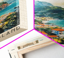 Load image into Gallery viewer, Carriacou Island, Grenada Watercolor Beach Print, Vacation Gift, Grenada Wall Art, Beach Painting, Beach Decor, Beach Painting