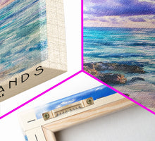 Load image into Gallery viewer, Cayman Islands, United Kingdom Watercolor Beach Print, Vacation Gift, United Kingdom Wall Art, Beach Painting, Beach Decor, Beach Painting