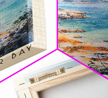 Cargar imagen en el visor de la galería, Clear Water Bay, Hong Kong Watercolor Beach Print, Vacation Gift, Hong Kong Wall Art, Framed Canvas Print, Framed Beach Painting