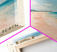 Cargar imagen en el visor de la galería, Cockburn Town Beach, Turks and Caicos Watercolor Beach Print, Vacation Gift, Turks and Caicos Wall Art, Framed Canvas Print, Framed Beach Painting