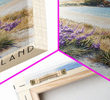 Load image into Gallery viewer, D’Urville Island, New Zealand Watercolor Beach Print, Vacation Gift, New Zealand Wall Art, Framed Canvas Print, Framed Beach Painting