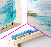 Load image into Gallery viewer, Devil’s Beach, Fiji Watercolor Beach Print, Vacation Gift, Fiji Wall Art, Beach Painting, Beach Decor, Beach Painting