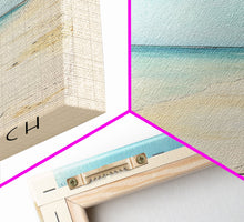 Load image into Gallery viewer, Diani Beach, Kenya Watercolor Beach Print, Vacation Gift, Kenya Wall Art, Framed Canvas Print, Framed Beach Painting