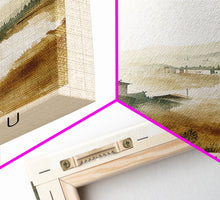 Load image into Gallery viewer, Dongtou, China Watercolor Print, Vacation Gift, China Wall Art, Beach Painting, Beach Decor, Large Wall Art, Wood Frame Art