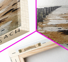 Load image into Gallery viewer, Dunwich Beach, United Kingdom Watercolor Beach Print, Vacation Gift, United Kingdom Wall Art, Framed Canvas Print, Framed Beach Painting