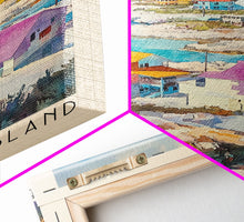 Load image into Gallery viewer, Eleuthera Island, Bahamas Watercolor Print, Vacation Gift, Bahamas Wall Art, Beach Painting, Beach Decor, Large Wall Art, Wood Frame Art