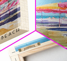 Load image into Gallery viewer, Giardini naxos beach, Italy Watercolor Beach Print, Vacation Gift, Italy Wall Art, Beach Painting, Beach Decor, Beach Painting