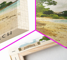 Load image into Gallery viewer, Gibbs Beach, Barbados Watercolor Print, Vacation Gift, Barbados Wall Art, Beach Painting, Beach Decor, Large Wall Art, Wood Frame Art