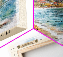 Load image into Gallery viewer, Ilıca Beach, Turkey Watercolor Beach Print, Vacation Gift, Turkey Wall Art, Beach Painting, Beach Decor, Beach Painting