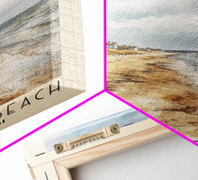 Load image into Gallery viewer, Whitstable beach, United Kingdom Watercolor Beach Print, Vacation Gift, United Kingdom Wall Art, Beach Painting, Beach Decor, Beach Painting