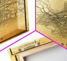 Load image into Gallery viewer, El Paso Texas Vintage Map Print, El Paso Map, Texas Map Art, El Paso City Road Map Poste, Vintage Gift Map, Travel Vacation Art, Rustic Map