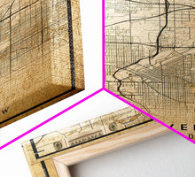 Load image into Gallery viewer, Denver map print poster canvas, Colorado map print poster canvas, Denver city map print poster canvas, framed road map art, office decor