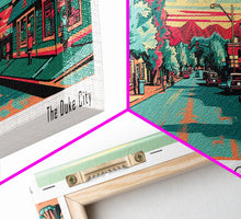 Carregar imagem no visualizador da galeria, Albuquerque New Mexico Panoramic Travel Poster Canvas Print