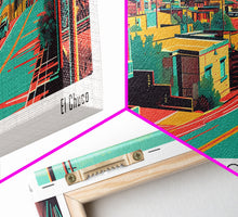 Load image into Gallery viewer, El Paso Texas Panoramic Travel Poster Canvas Print