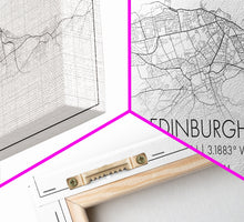 Load image into Gallery viewer, Edinburgh Street Map, Scotland Map, Map Art, Minimalist Art, Wall Art, Canvas Art, Travel Wall Art, Husband Gift, Office Décor For Men