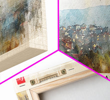 Carregar imagem no visualizador da galeria, Adapazar Turkey Panoramic Travel Poster, Framed Canvas Print or Metal Wall Art, Travel Art, Home Decor, Panoramic Painting, Midcentury Art