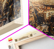 Carregar imagem no visualizador da galeria, Alcorcón Spain Panoramic Travel Poster, Framed Canvas Print or Metal Wall Art, Travel Art, Home Decor, Panoramic Painting, Midcentury Art